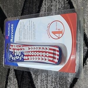 RADIO SHACK UNIVERSAL 4-IN-1 AMERICAN FLAG DESIGN REMOTE CONTROL